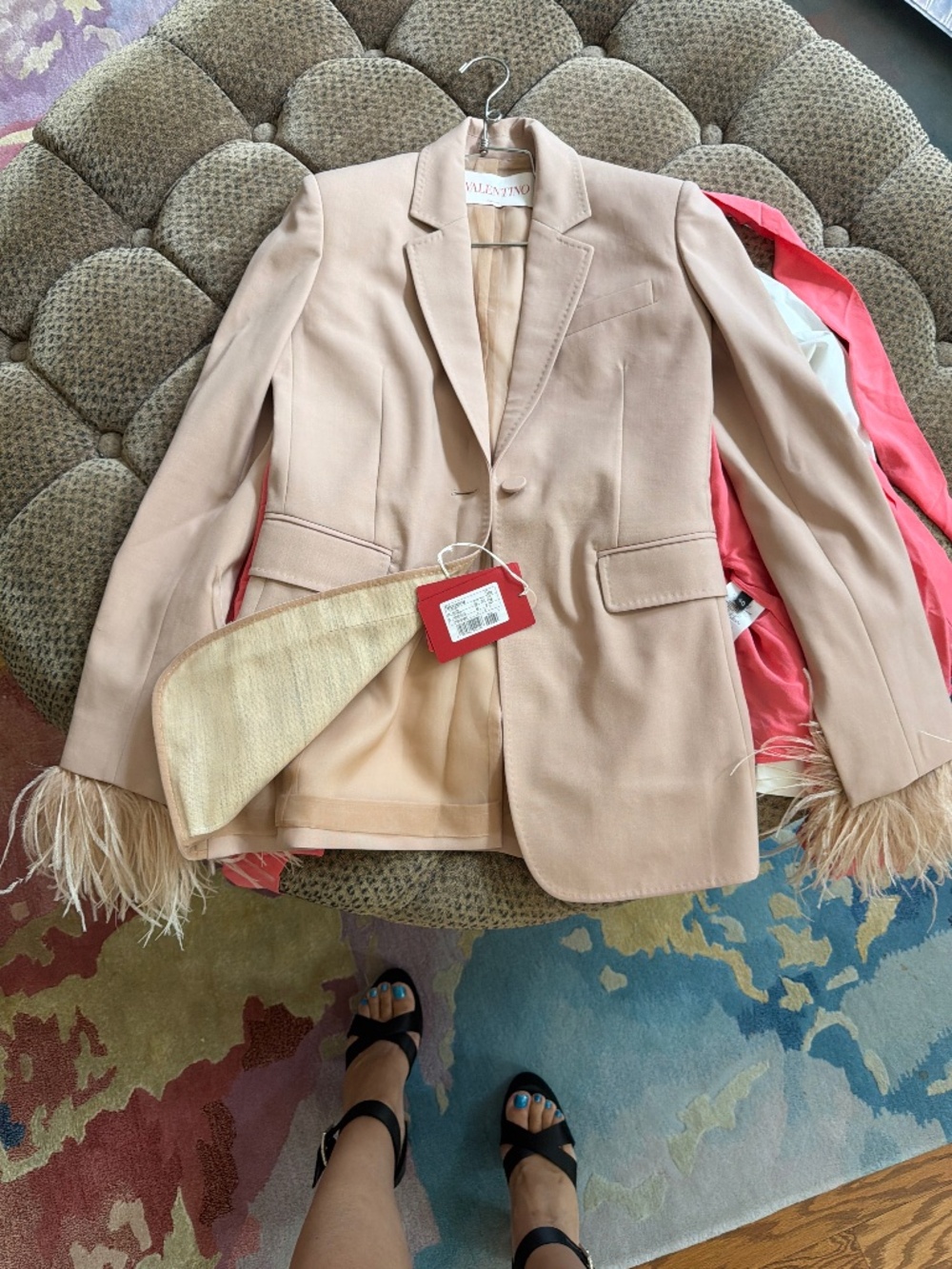 Valentino Feather Blazer